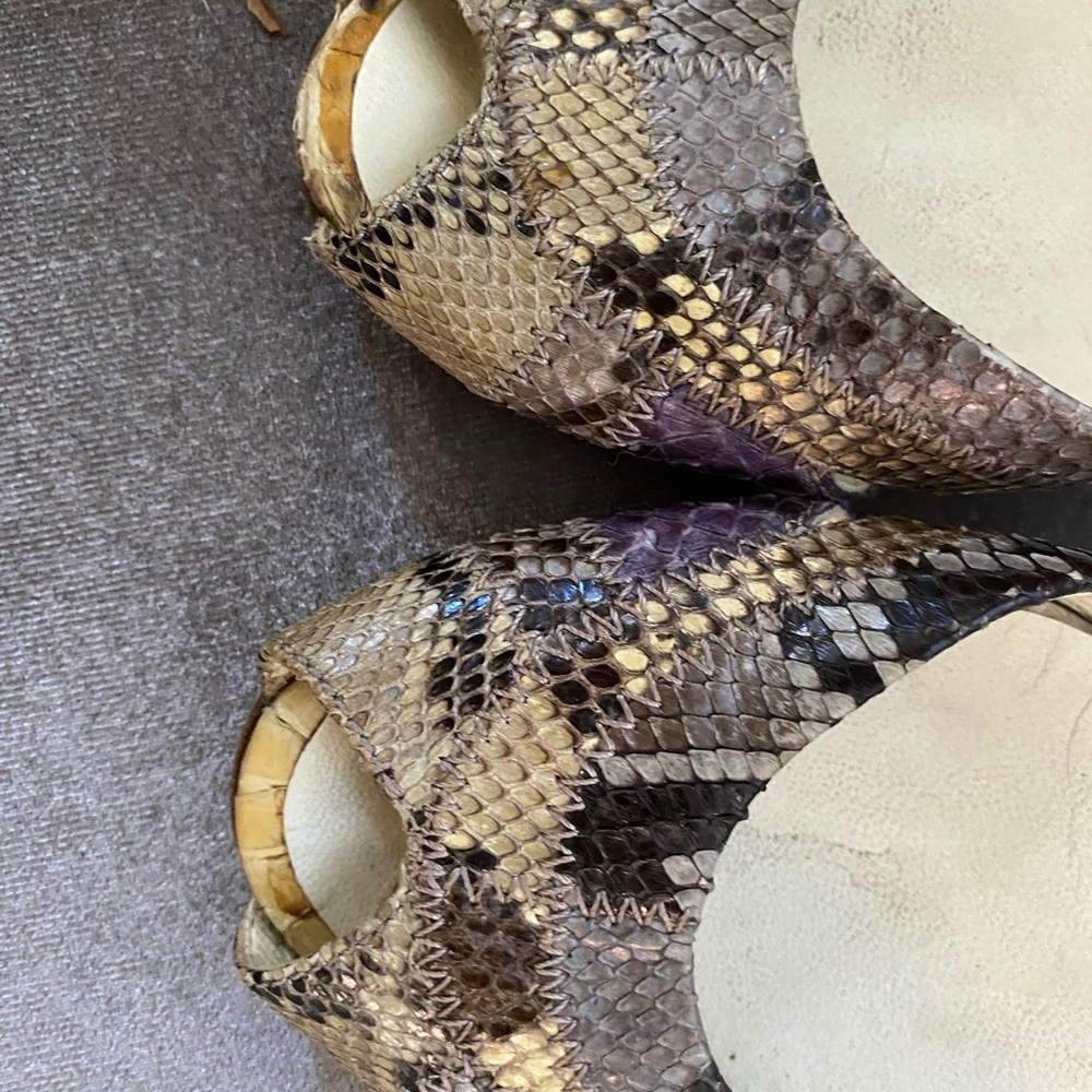 Prada Gorgeous Python Sandal 37 1/2 - image 2
